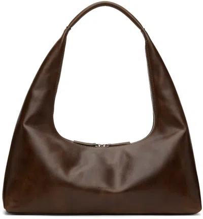 Marge Sherwood Brown Large Bag In Washed Brown Pullup
