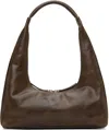 MARGE SHERWOOD BROWN LEATHER SHOULDER BAG