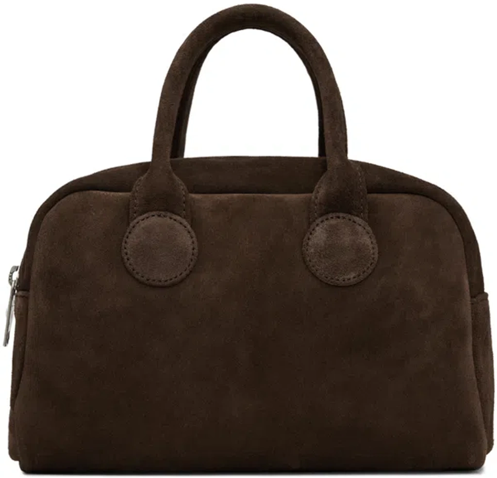 ★MARGE SHERWOOD★ SOFT BOWLING BAGchoco brown suede CC04766 Marge Sherwood Brown Soft Bowling Bag In Choco Brown Suede