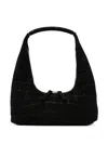 Margesherwood Crocodile-effect Suede Tote Bag In Black