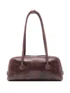 Margesherwood Embossed-logo Leather Shoulder Bag In Red