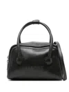 Margesherwood Embossed-logo Mini Tote Bag In Black
