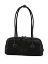 Margesherwood Embossed-logo Top-handle Tote Bag In Black