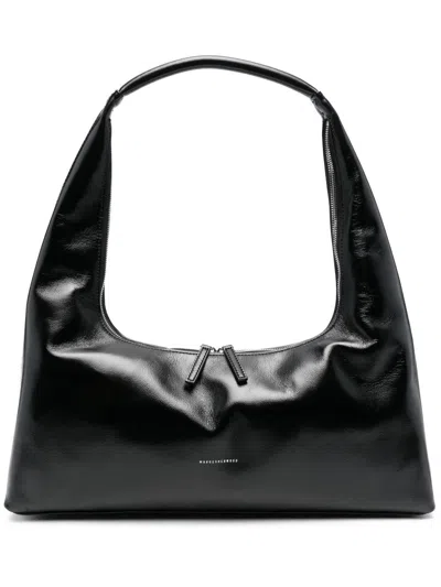 Marge Sherwood Large Leather Shoulder Bag In Black