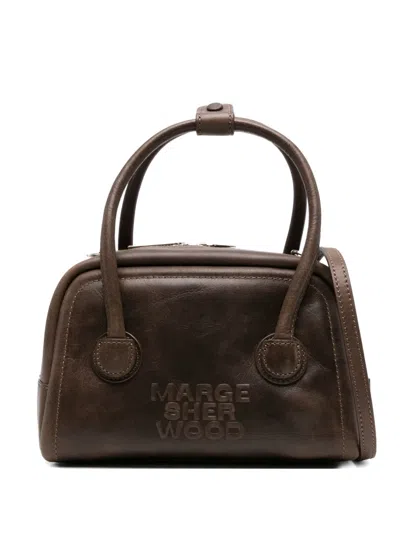 Marge Sherwood Logo-embossed Tote Bag In Brown