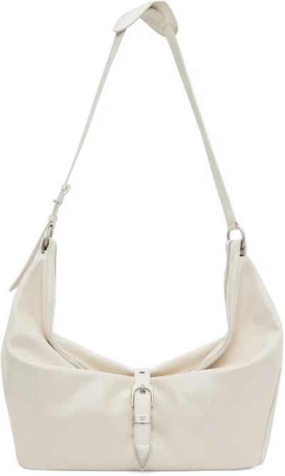 Marge Sherwood Off-white Belted Bag In Cream Glossy Plain