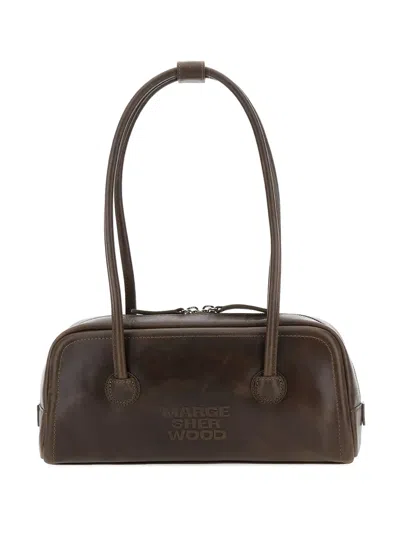 Margesherwood Soft Pull-up Leather Shoulder Bag In Brown