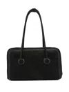 Margesherwood Top-handle Calf-suede Shoulder Bag In Black