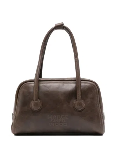Marge Sherwood Top-handle Leather Tote Bag In Brown