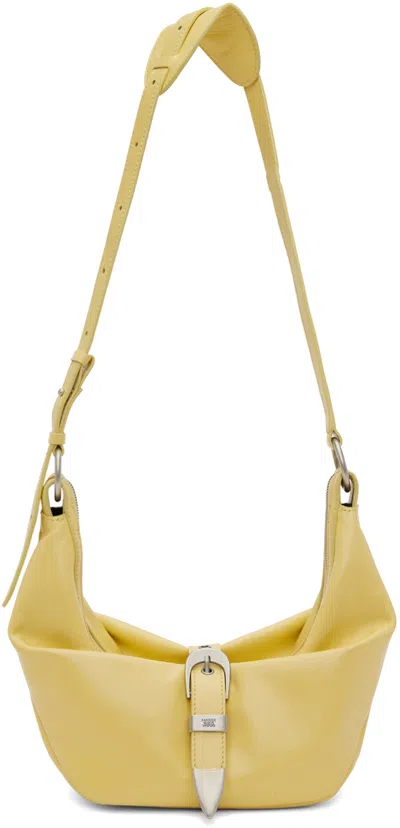 Marge Sherwood Yellow Belted Mini Bag In Soup Glossy Plain