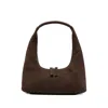 Margesherwood Btown Shoulder Bag With Logo Lettering On The Front And Fixed Shoulder Strap In Brown