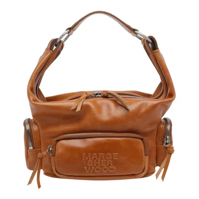 Margesherwood Leather Shoulder Bag In Brown