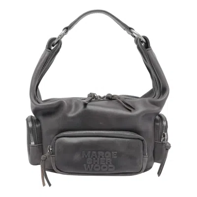 Margesherwood Leather Shoulder Bag In Gray