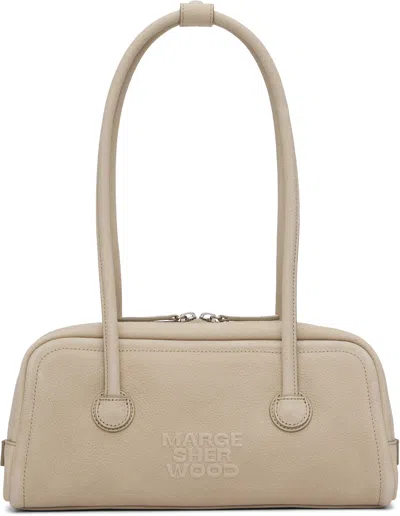Margesherwood Beige Soft Boston Ew Bag In Gray