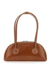 MARGESHERWOOD 'BESSETTE' BROWN SHOULDER BAG WITH LOGO ON THE FRONT AND DOUBLE ZIP