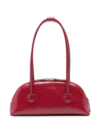 Margesherwood Bessette Crinkled-leather Tote Bag In Red