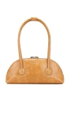 Margesherwood Bessette Shoulder Bag In Soft Camel Pull Up Crinkle
