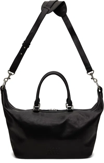 Margesherwood Black Dumpling Bag In Black Washed Nappa