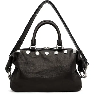 Margesherwood Black Dumpling Stud Mini Bag In Black Washed Nappa