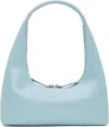 Margesherwood Blue Integrated Strap Shoulder Bag In Dream Blue Glossy Pl