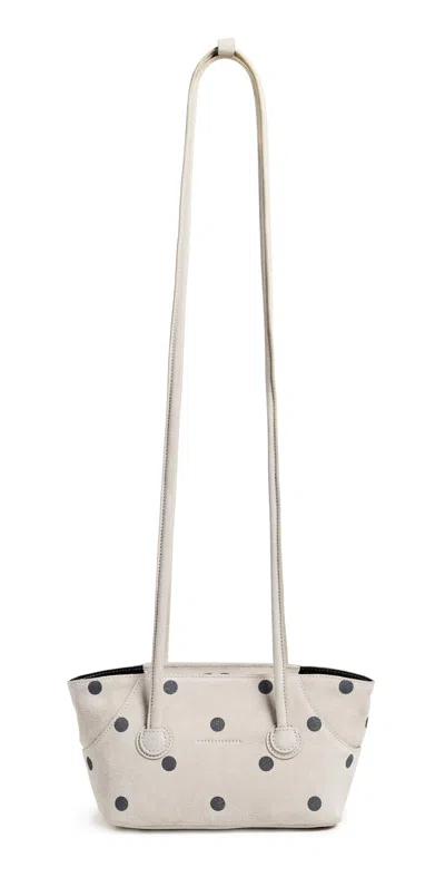 Margesherwood Boat Shopper Small Bag Blond Wood Printed Suede