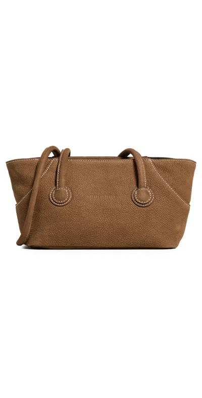 Margesherwood Boat Shopper Small Bag Chestnut Nubuck