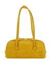 Margesherwood Boston Crocodile-embossed Shoulder Bag In Yellow
