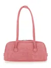 Margesherwood Soft Boston Leather Shoulder Bag In Pink