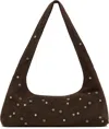 Margesherwood Brown Halter Bag In Choco Brown Studded