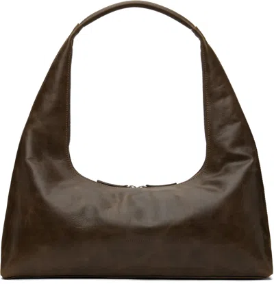 Margesherwood Brown Large Bag In Washed Brown Pull Up