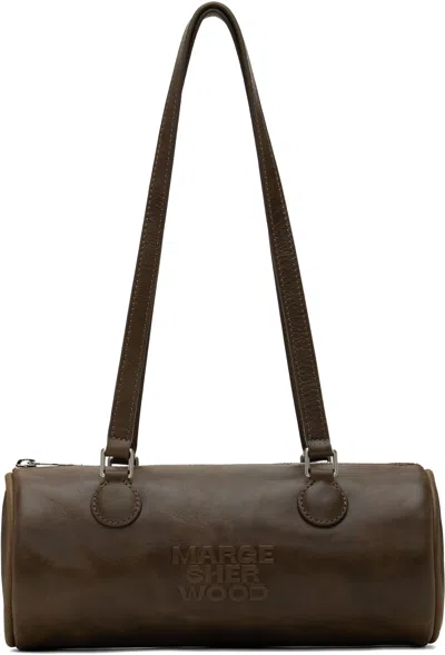 Margesherwood Brown Log Medium Bag In Washed Brown Pullup
