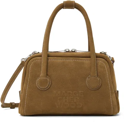 Margesherwood Brown Soft Mini Bag In Chestnut Nubuck