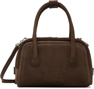 Margesherwood Brown Soft Tote Mini Bag In Hush Nubuck