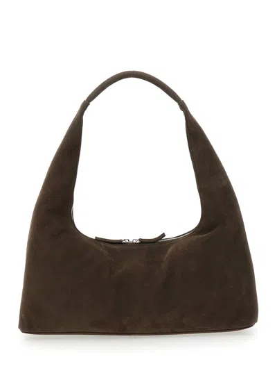 Margesherwood Btown Shoulder Bag With Logo Lettering On The Front And Fixed Shoulder Strap In Leather Woman