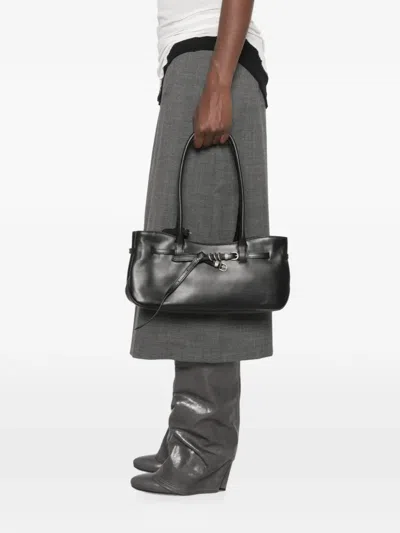 Margesherwood Buckled Leather Shoulder Bag In Black