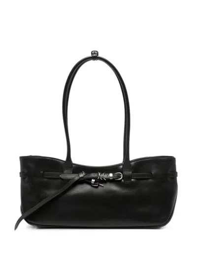 Margesherwood Buckle-detail Leather Shoulder Bag In Black