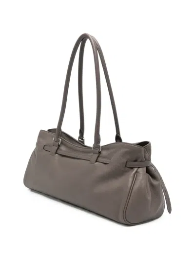 Margesherwood Buckle-detail Leather Shoulder Bag In Grey
