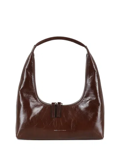 Margesherwood Crinkled-leather Shoulder Bag In Brown