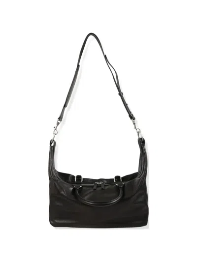 Margesherwood Dumpling Leather Tote Bag In Black