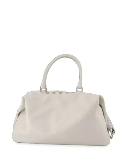 Margesherwood Dumpling Studded Clutch Bag In Neutral