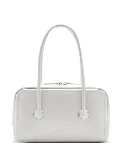 Margesherwood Embossed-logo Shoulder Bag In White