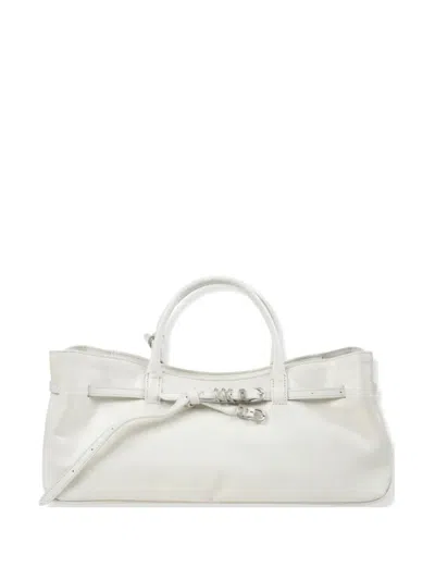 Margesherwood Grandma Buckle-detail Tote Bag In White