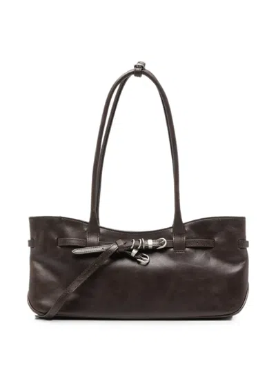 Margesherwood Grandma Used Leather Shoulder Bag In Brown