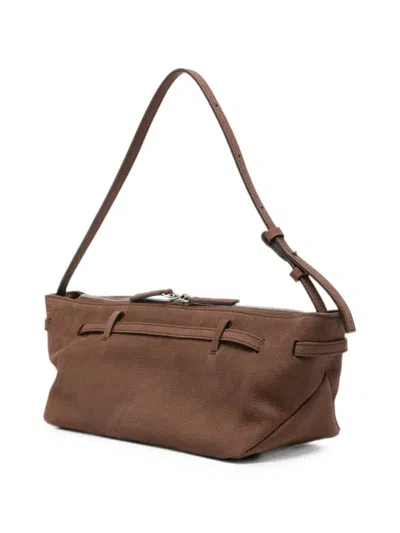 Margesherwood Grandma Used Leather Tote Bag In Brown