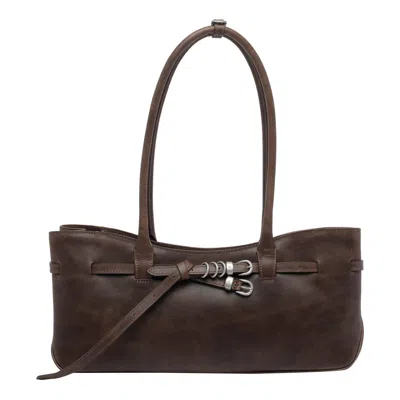 Margesherwood Grandma Used Shoulder Bag In Brown