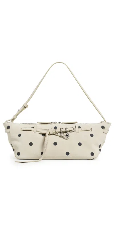 Margesherwood Grandma Used Sling Shoulder Bag Blond Wood Printed Suede
