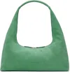 Margesherwood Green Large Bag In Winter Green Nubuck