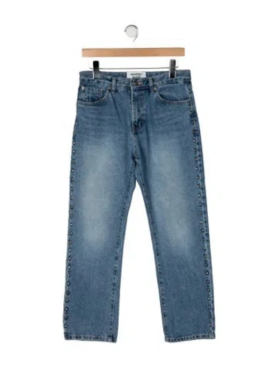 Pre-owned Margesherwood High-rise Straight Leg Jeans In Blue