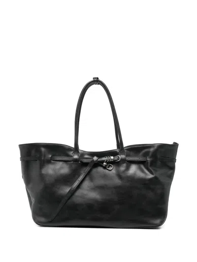 Margesherwood Large Grandma Used Detail Shoulder Bag In Blue