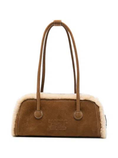 Margesherwood Leather Boston Bag In Brown